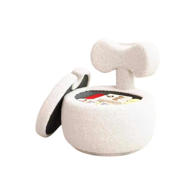 Minimalist Kids Elenor ribbon boucle swivel chair