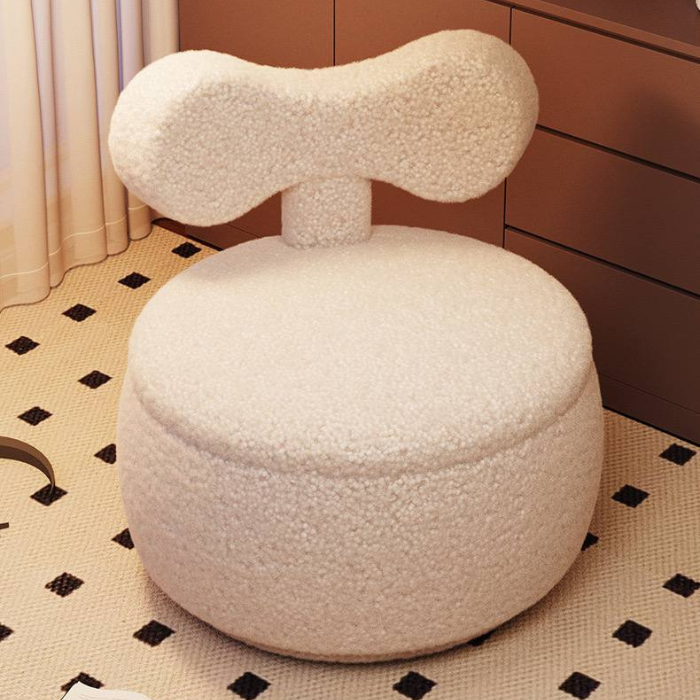 Minimalist Kids Elenor ribbon boucle swivel chair
