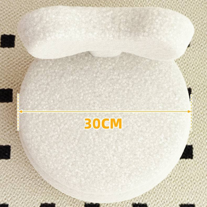 Minimalist Kids Elenor ribbon boucle swivel chair