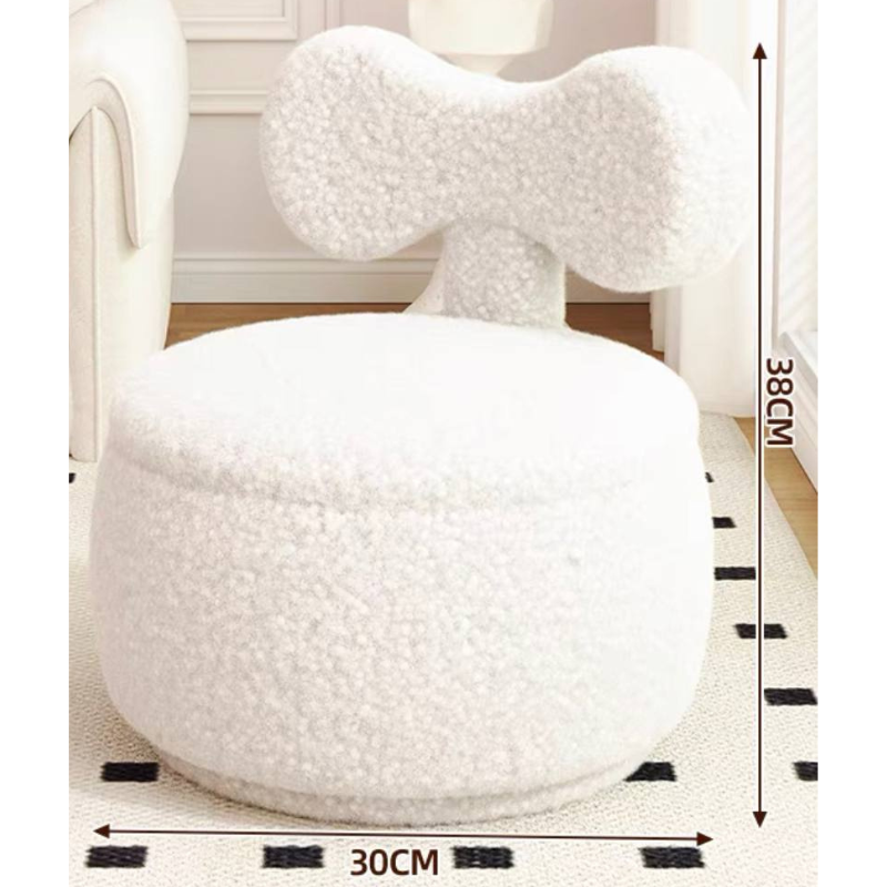 Minimalist Kids Elenor ribbon boucle swivel chair