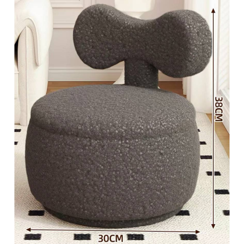 Minimalist Kids Elenor ribbon boucle swivel chair