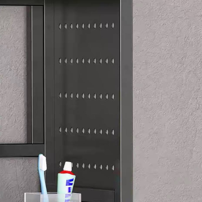 Washing machine rack with pegboard side storage / service yard shelf