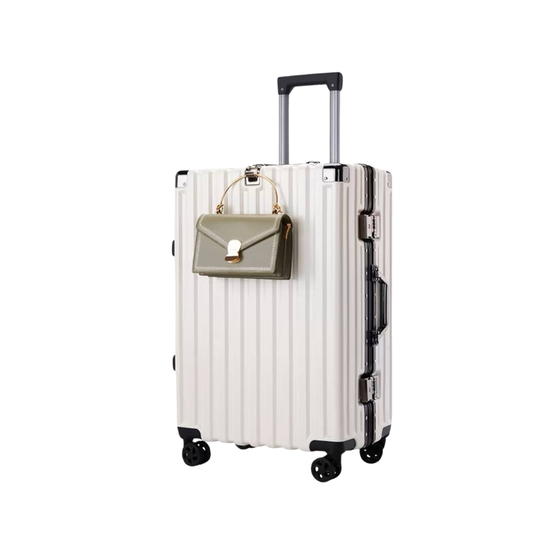 Ezytravel Aluminum case luggage / Lightweight Hard Suitcase / 360° silent wheel 20 26 28 inch