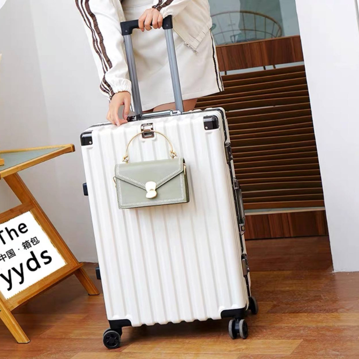 Ezytravel Aluminum case luggage / Lightweight Hard Suitcase / 360° silent wheel 20 26 28 inch