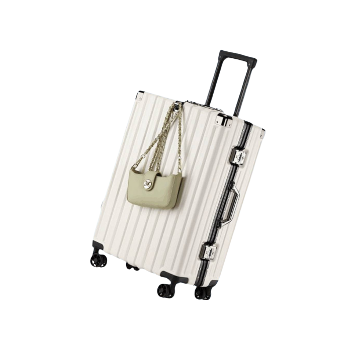 Ezytravel Aluminum case luggage / Lightweight Hard Suitcase / 360° silent wheel 20 26 28 inch