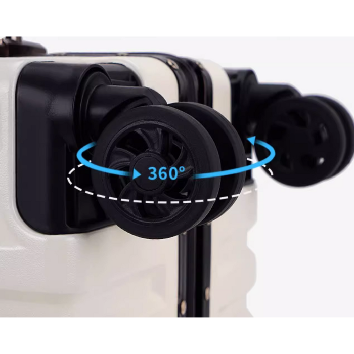 Ezytravel Aluminum case luggage / Lightweight Hard Suitcase / 360° silent wheel 20 26 28 inch