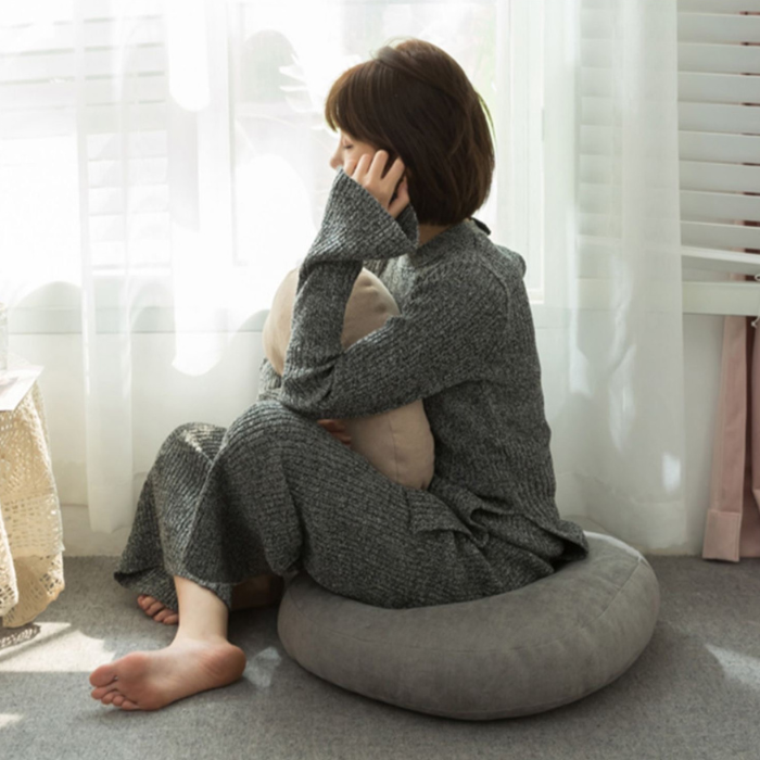 Fluff Memory Foam Floor Chair Cushion pillow- Anti-Slip