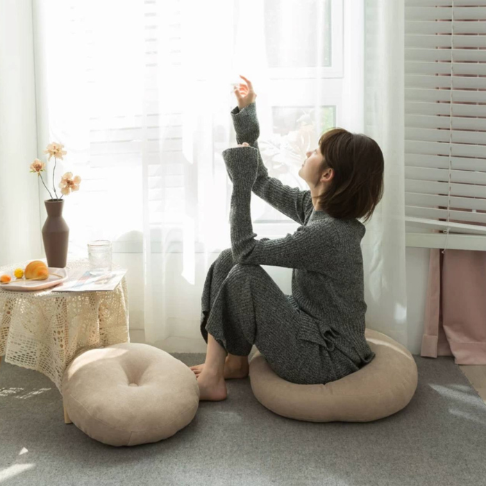 Fluff Memory Foam Floor Chair Cushion pillow- Anti-Slip