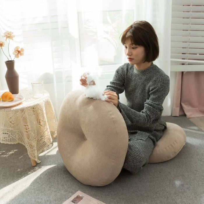 Fluff Memory Foam Floor Chair Cushion pillow- Anti-Slip