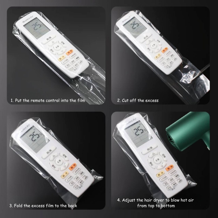 Remote Control Protector Cover Heat Shrink Film / TV Air-Condition Fan control cover