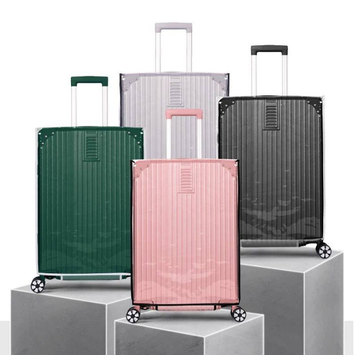PVC luggage protector • luggage transparent cover • protect suitcase and baggage