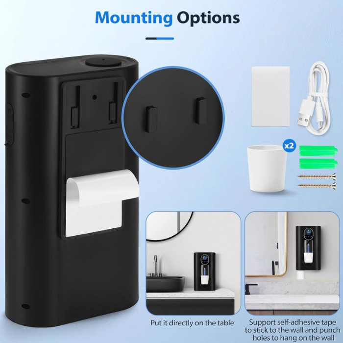 Automatic Mouthwash Dispenser Bathroom, Smart Touchless toilet gadget