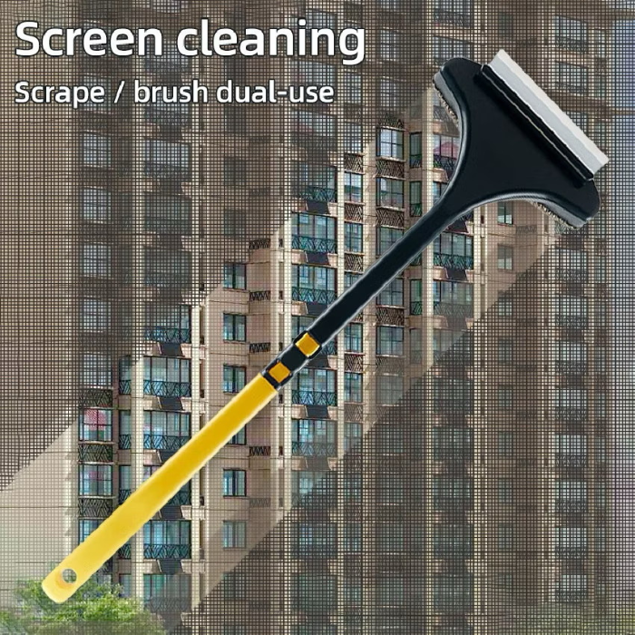 2 in 1 Insect Mesh Cleaning Brush & Wiper , mosquito mesh cleaner, Window Cleaner Brush, Window Mesh