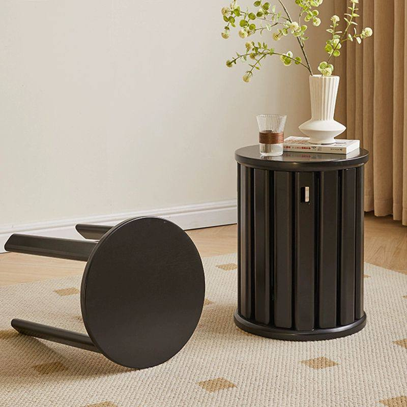 Cestinn Stackable Combination Stool Side Coffee Table / space saving smart wooden chairs (Set of 4)