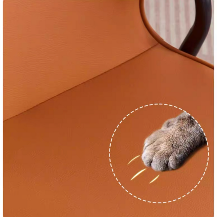 Arach swivel rotating contemporary dining chair with a comfortable upholstered seat and backrest