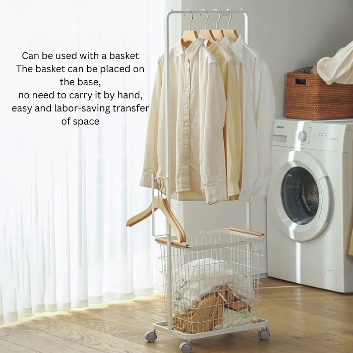 Kai Multi-purpose Minimalist Laundry hanger basket with hanging rack / drying clothes rack