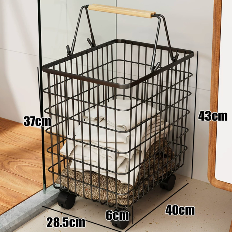 Kai Multi-purpose Minimalist Laundry hanger basket with hanging rack / drying clothes rack