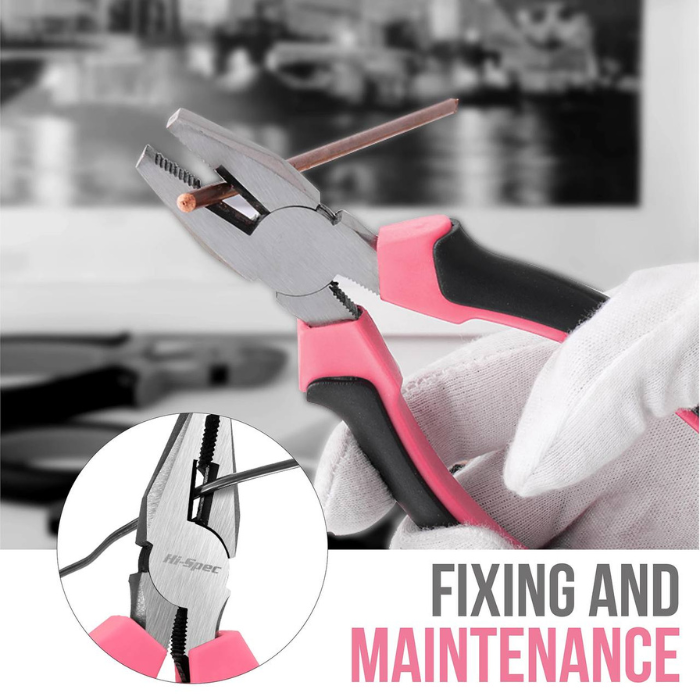 Hi-Spec Compact Small Mini Home Hand Tool Kit Set. Portable Tool Box for Household & Office Repairs