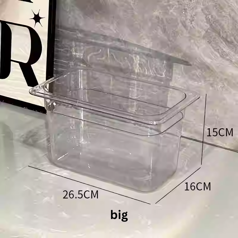 SKARI cabinet hanging transparent pull-out container storage box drawer organiser