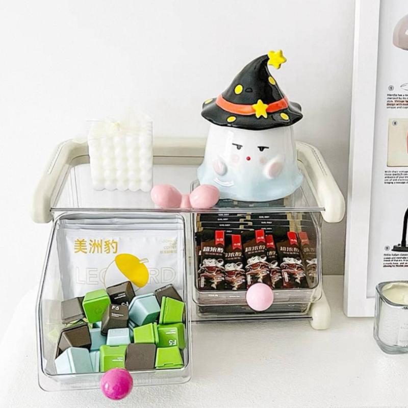 Multi-Compartment Storage Rack – Organizer for Tea Bags, Coffee Pods, Pantry Essentials & More | Ideal for Kitchen, Coffee Station, or Pantry Use