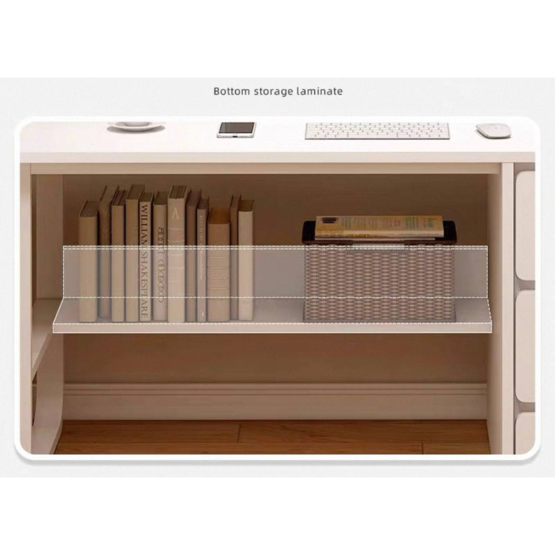 Scandinavian Study table with shelves Home Furniture Desk Furniture/BTO/HOME/REVAMP