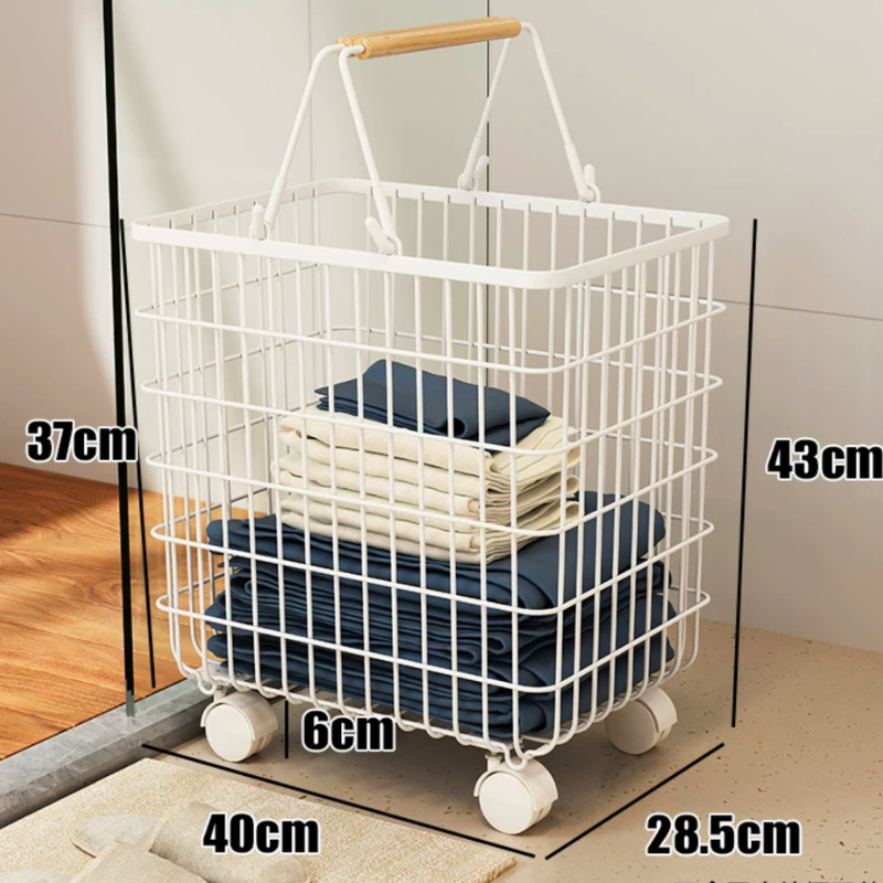 Kai Multi-purpose Minimalist Laundry hanger basket with hanging rack /