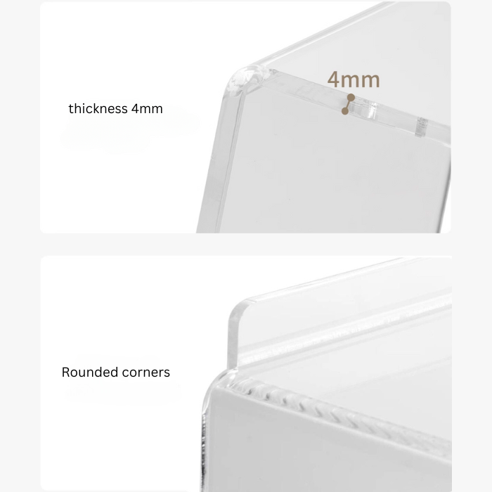 Acrylic rack divider for storage cabinets / shelves / organiser