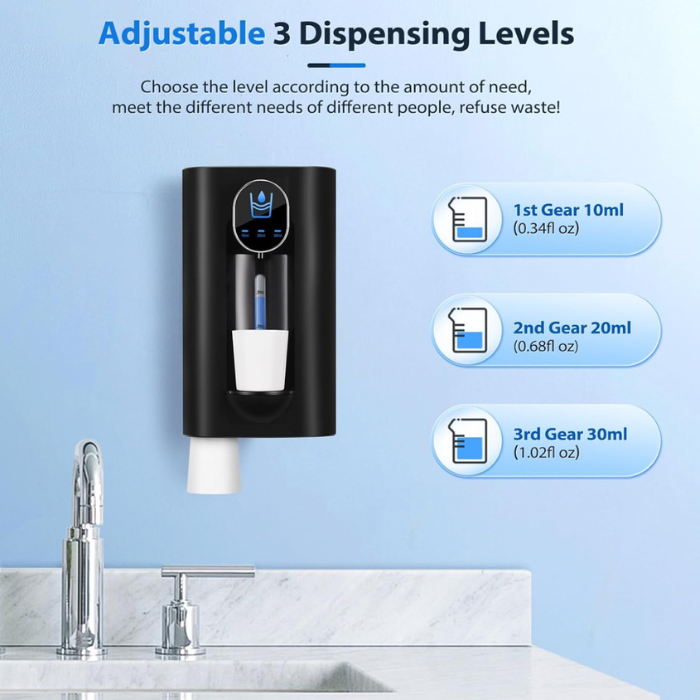 Automatic Mouthwash Dispenser Bathroom, Smart Touchless toilet gadget