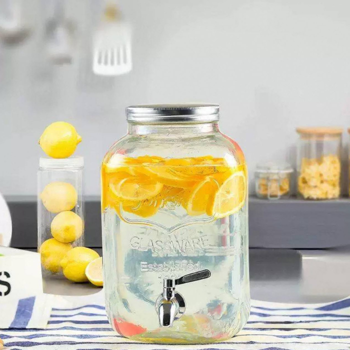 Glass jar with airtight lids
