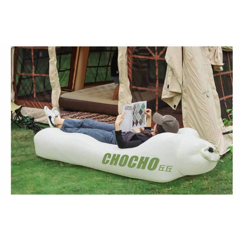 Portable Inflatable Camping Air Bed-  Lightweight Outdoor Sleeping Mattress for Camping, Picnic, Beach & Travel, Durable Waterproof Design