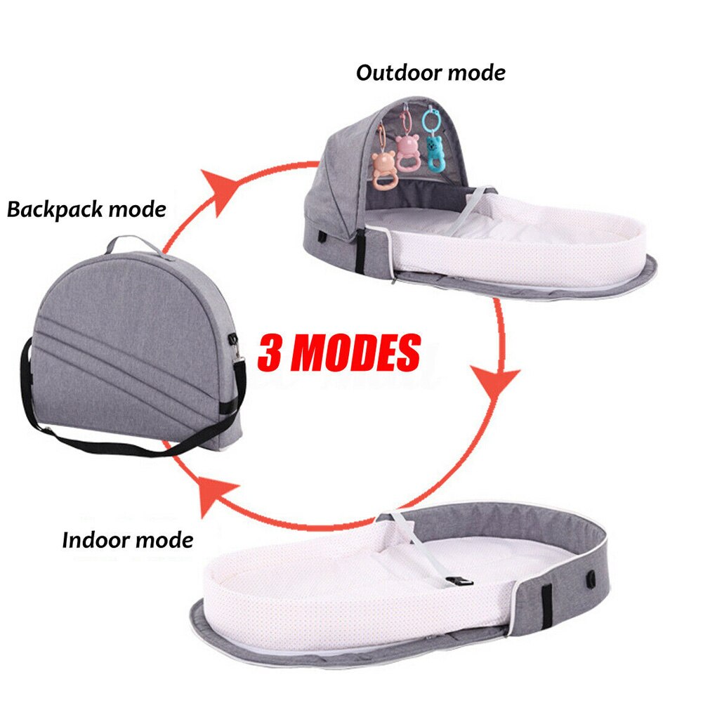 Portable baby crib / infant bed / bassinet with net