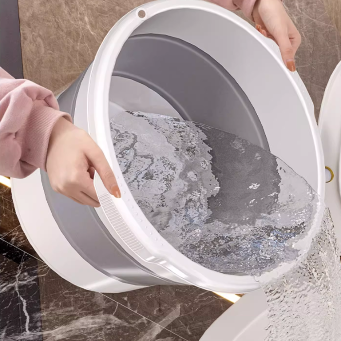Foldable pail bucket / Collapsible Foot Spa Bath / Foot Soaker Bucket with Massager Acupoint