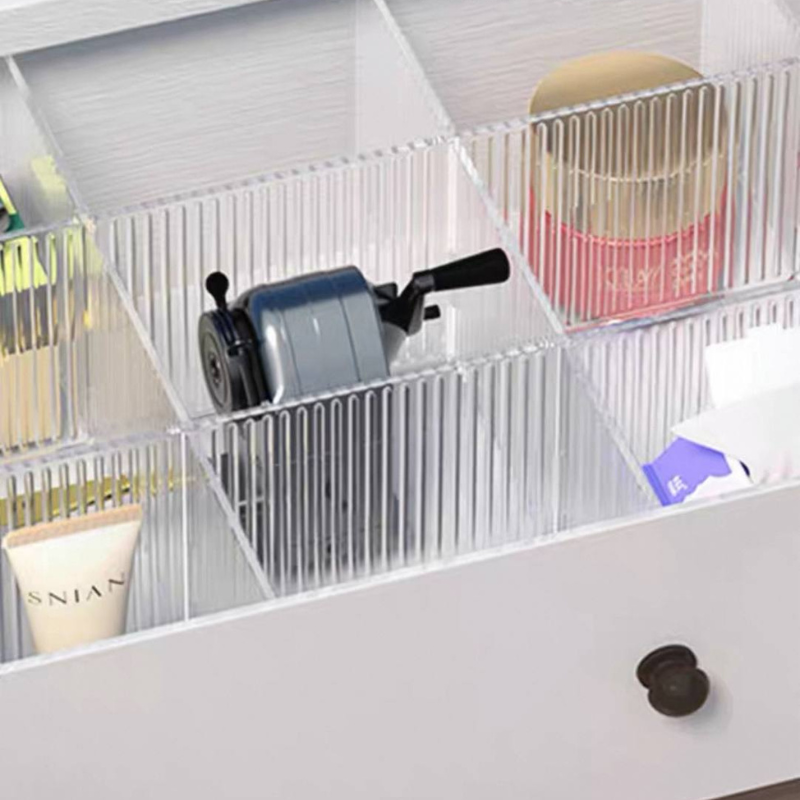 4pcs Home Adjustable Acrylic Drawer Dividers / storage organiser / socks, wardrobe, kitchen cabinet divider