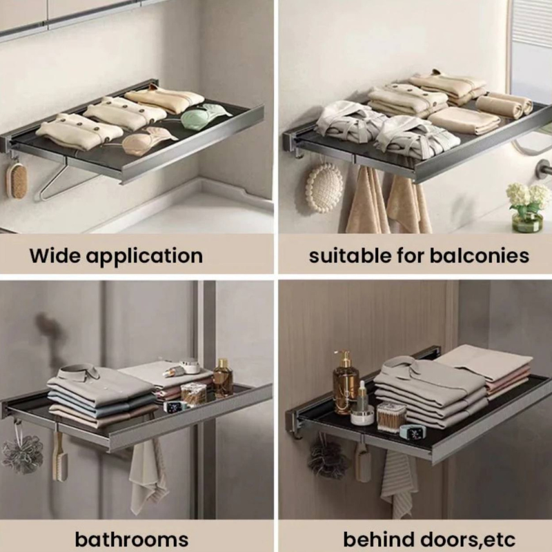  Retractable Invisible Storage Rack - Space-Saving Drying Solution