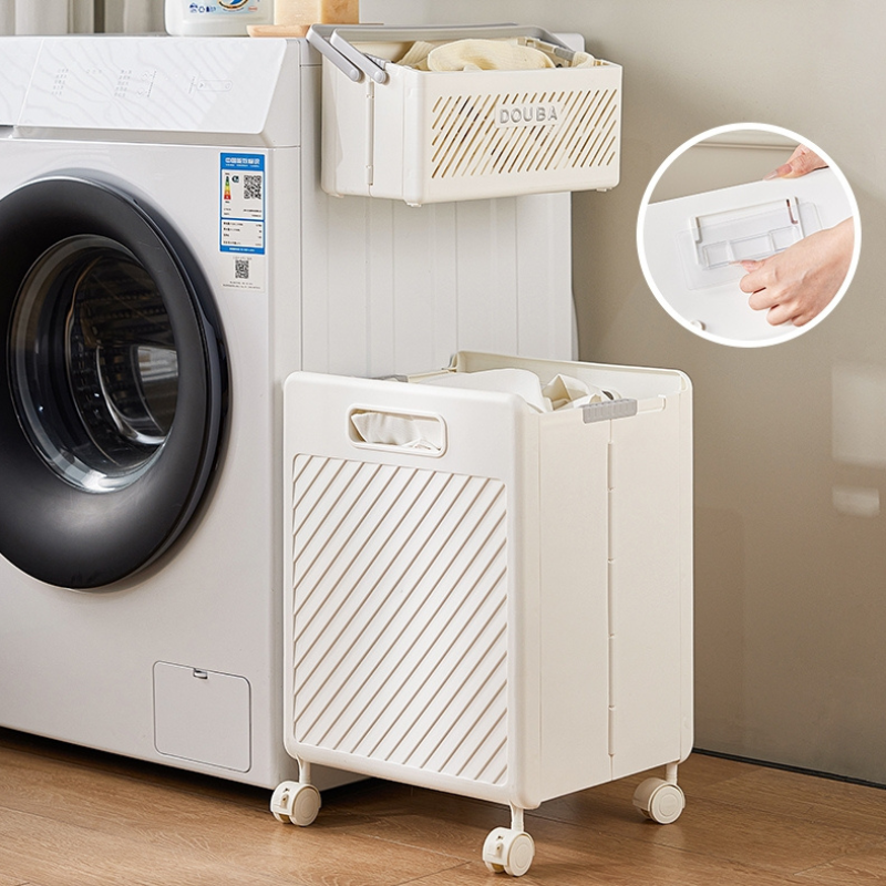 Foldable Laundry Basket with Detachable Small Basket – Collapsible for Clothes, Portable & Space-Saving