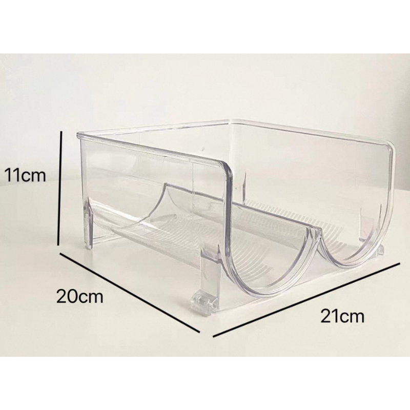 Transparent Water Bottle Storage Rack – Stackable Organizer for Kitche