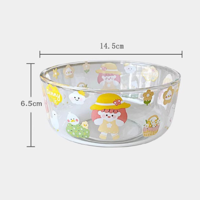 Glass Cup with Straw and lid, minimalist design