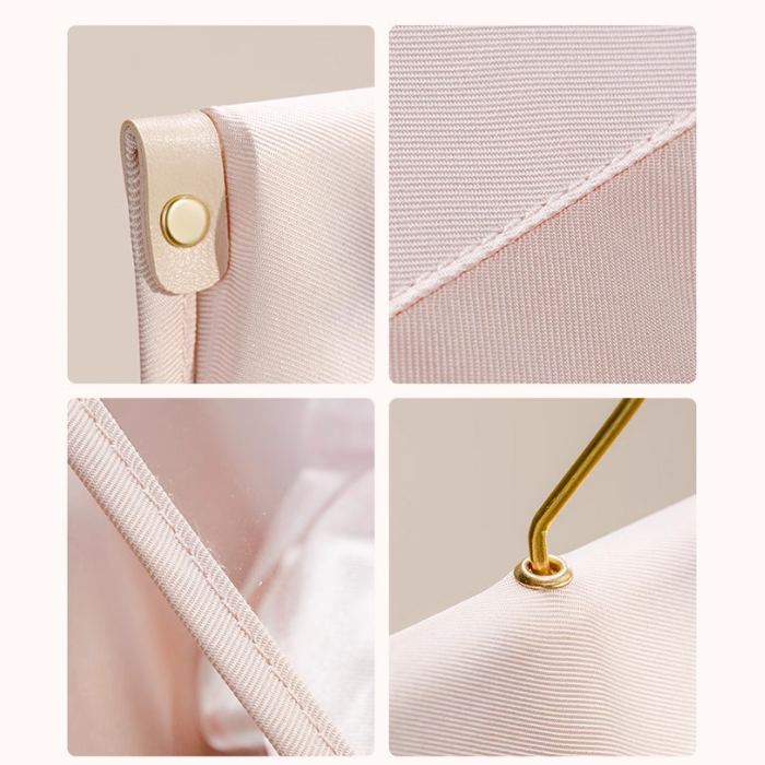 Quinny Premium Chic Pink hanging bag organizer for wardrobe