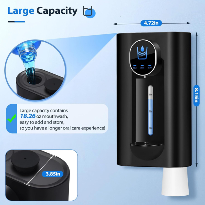 Automatic Mouthwash Dispenser Bathroom, Smart Touchless toilet gadget