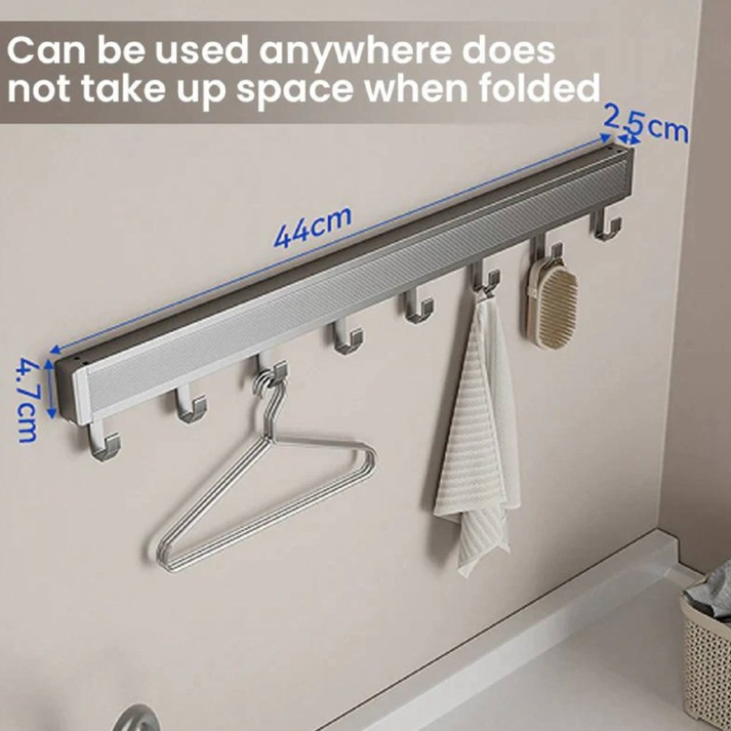  Retractable Invisible Storage Rack - Space-Saving Drying Solution