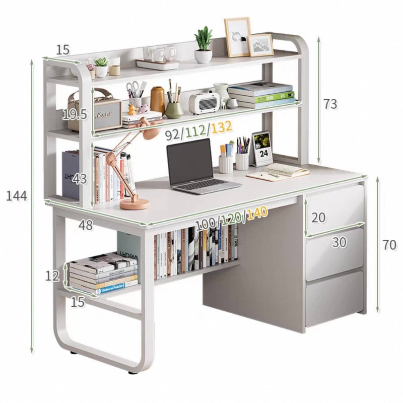 Alexey study table with shelf