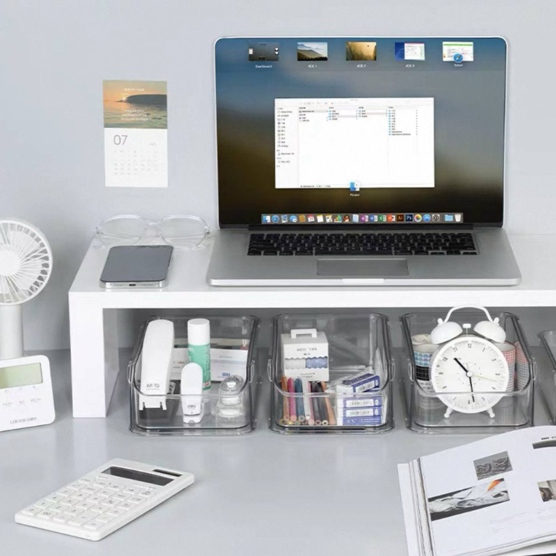 Acrylic Stackable Drawer Organizer – Clear Sliding Storage Holder for Desk, Vanity, or Bathroom – Space-Saving Tabletop Organizer with Pull-Out Drawers – Durable & Transparent Design