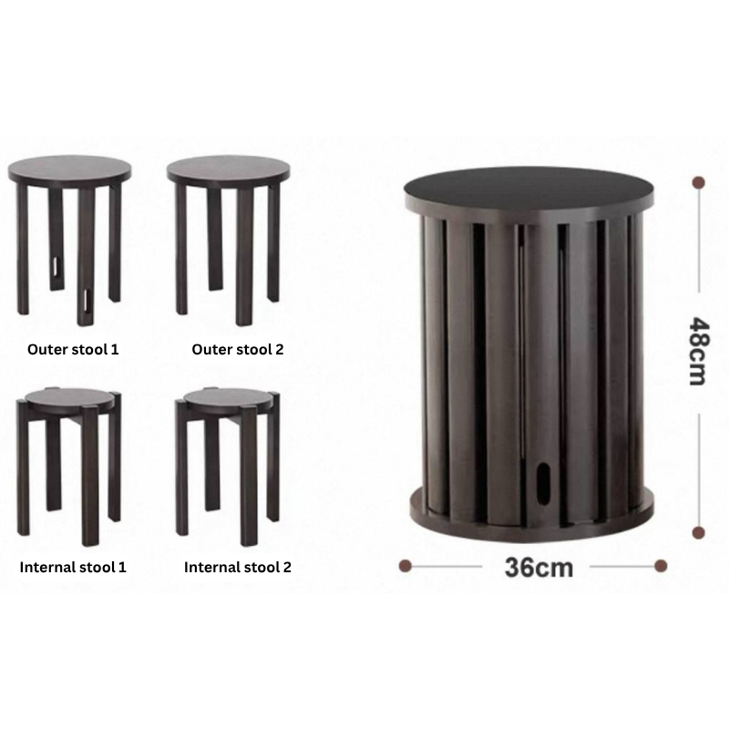 Cestinn Stackable Combination Stool Side Coffee Table / space saving s