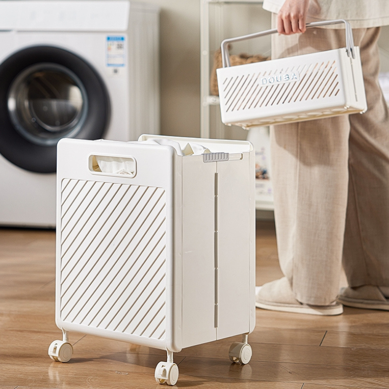 Foldable Laundry Basket with Detachable Small Basket – Collapsible for Clothes, Portable & Space-Saving