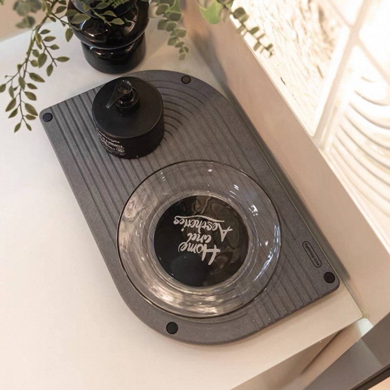 Diatomite sink mat / mud coaster anti-slip / water-absorbing