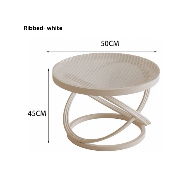 Modern Accent Table for Living Room, Glass Top Coffee Table, Aesthetic