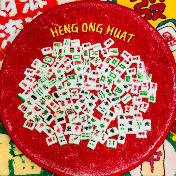 CNY Tufted Wall Hanging Mat / New Year / HUAT MAHJONG / home decor gif