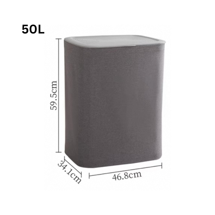 ELLA Minimalist grey Laundry Basket with detachable bags, home clothes organiser