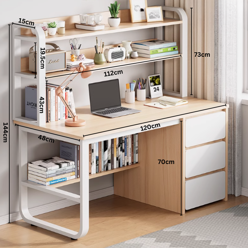 Alexey study table with shelf