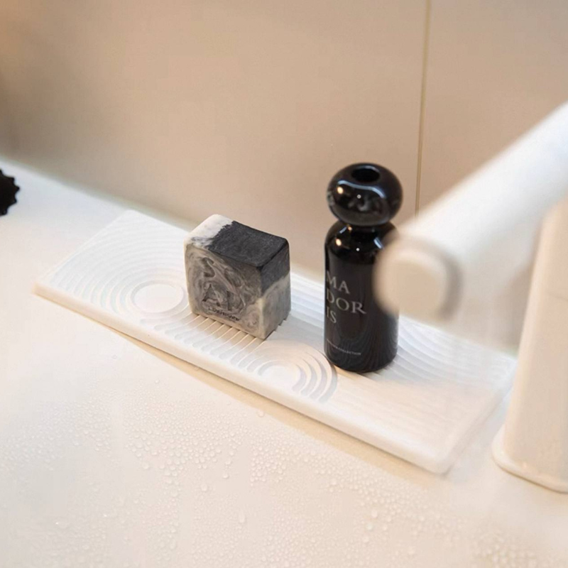 Diatomite sink mat / mud coaster anti-slip / water-absorbing